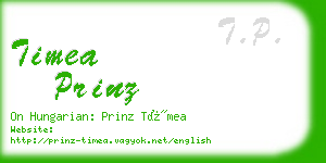 timea prinz business card